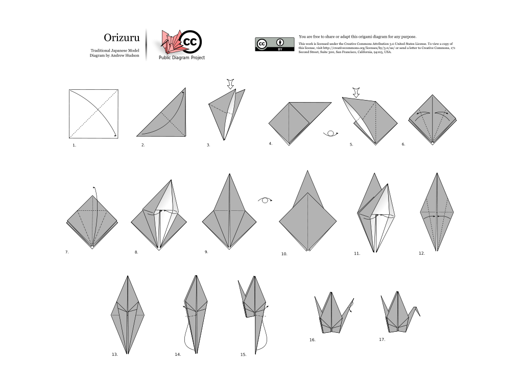 schema origami gru