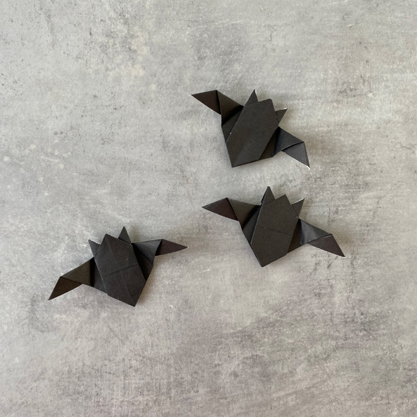 ecco il tuo pipistrello origami
